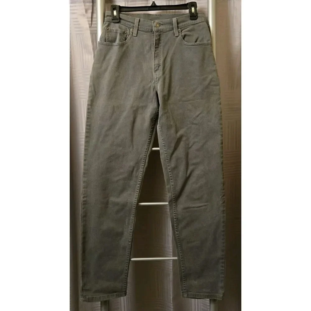 LEVI'S 550 Relaxed Fit Tapered Leg Denim Jeans Gray Size 8 Reg‎ M 27x29